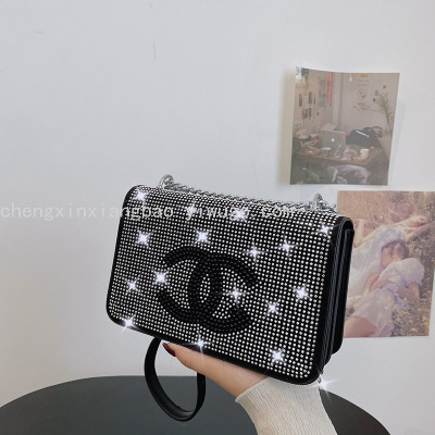 High Quality Bag Women's  Generous One-Shoulder Messenger Bag Western Style Chain  Square Bag One Piece Dropshipping