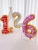 Lanfei Balloon New 32-Inch American Ice Cream Number 0-9 Birthday Party Room Decorations Arrangement