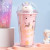 Youwu Liangpin Flashing Light Unicorn Straw Ice Cup Cartoon Cute Child Drinking Cup In Stock Wholesale