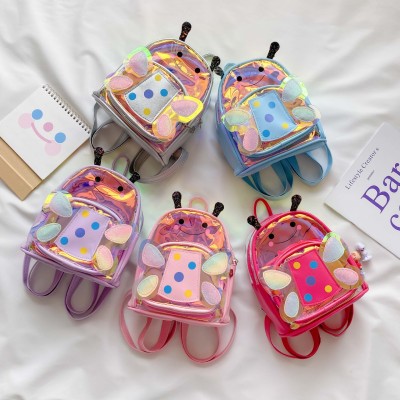 New Laser Glossy Children's Schoolbag 2020 New Cute Little Bee Girl Korean Casual Fashion Backpack