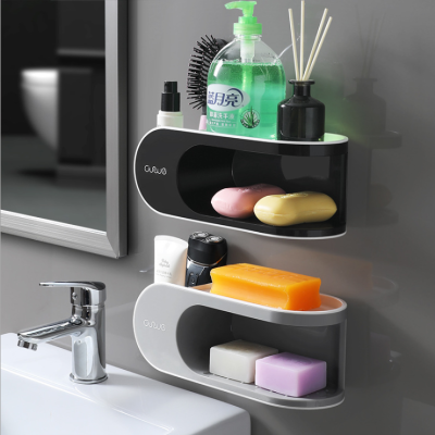 Punch-Free Creative Drain Bathroom Suction Cup Wall-Mounted Bathroom Soap Holder