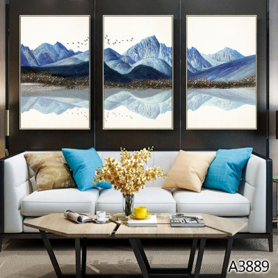 Cloth Painting Landscape Oil Painting Decorative Painting Photo Frame Decoration Craft Mural Restaurant Paintings Decorative Calligraphy and Painting Hanging Painting