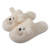Bear Floor Slippers Couple Cute Design New 2021 Autumn and Winter Plush Closed Toe Flat Heel Cotton Slippers