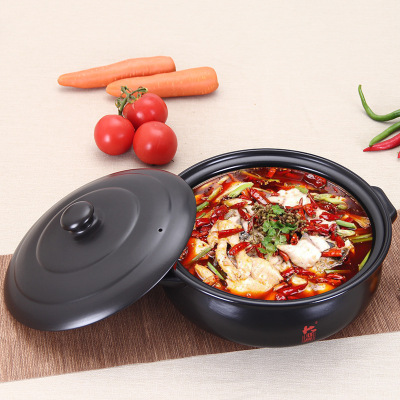 DSF Open Flame Commercial Two-Flavor Hot Pot Hot Pot Good Smell Stick Casserole/Stewpot High Temperature Resistant Ceramic Soup POY