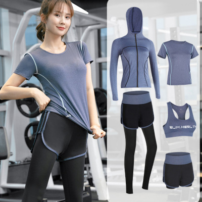 Yoga Clothes Athletic Clothing New Cross-Border High Waist Slim Look Running Fitness Clothes Custom Spring and Autumn New Exercise Outfit Women