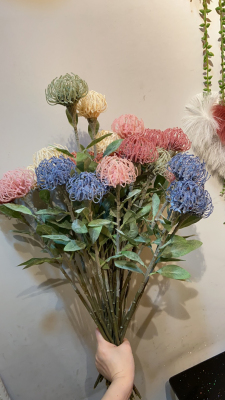  Factory store artificial plant pincushion flower fake flower hotel home will put soft deco