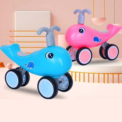 Children's Scooter 1-3 Years Old Swing Car Luge Walker No Pedal Anti-Flip Boys and Girls Toy Car