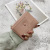 2021 Korean Style New Wallet Female Short and Simple Student Folding Small Fresh Two-Fold Zipper Coin Purse