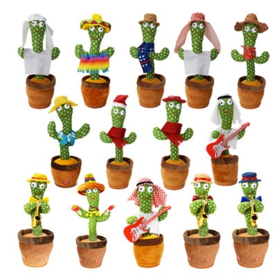 Cross-Border Hot Cactus Toy Manufacturer That Can Sing and Dance