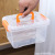 Transparent Storage Plastic Case Orange Small Clothes Storage Box Portable Toy Finishing Household Storage Box with Lid