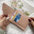 2021 Korean Style New Wallet Female Short and Simple Student Folding Small Fresh Two-Fold Zipper Coin Purse