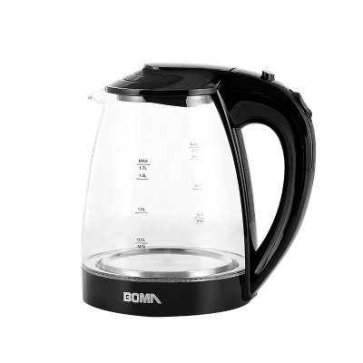 Boma Brand 1.7L Household Large Capacity Glass Electric Kettle Hot Automatic Power off Blue Light High Quality Life