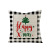 Amazon Christmas Pillow Cover Black and White Plaid Printed Linen Pillow Holiday Home Throw Pillowcase Sofa Living Room