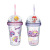 Girlwill Cartoon Children's Water Cup Cute Student Plastic Straw Cup Gift Cup Internet Celebrity Cup Stock