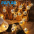 LED Solar String Lights Christmas Decoration Hollow out Morocco Ball Romantic Festival Ambience Light 5 M 20 Lights