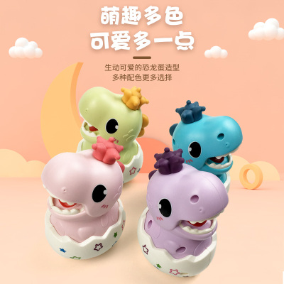 Cross-Border Cartoon Press Dinosaur Toy Car TikTok Same Promotion Back Gift Chenghai Children Stall Toy