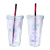 Laser Cup with Straw Cute Children's Cups Creative Trending Plastic Cup Gift Cup Ins Style