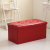 Multi-Purpose Foldable Storage Storage Stool Rectangular Customizable PU Leather Shoe Changing Stool