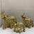 Crafts Resin European Style Pattern Brown Family Fun Elephant Resin Decorations Home Ornament Mixed Batch