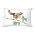 Flower and bird series waist pillow Chinese style peach skin velvet printed cushion cover living room sofa cushion cover