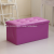 Multi-Purpose Foldable Storage Storage Stool Rectangular Customizable PU Leather Shoe Changing Stool