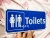 PVC Customized Placard Toilet Signboard Notice Board with Glue Logo Warning Sign Factory Direct Sales Sign