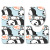 Panda Three-Piece Mat Bathroom Non-Slip Mat Home Doorway Door Mat Bedroom Carpet Factory Direct Sales