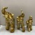 Crafts Resin European Style Pattern Brown Family Fun Elephant Resin Decorations Home Ornament Mixed Batch