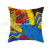 Amazon Retro Abstract Geometric Pillow Cover Cross-Border Peach Peel Printing Throw Pillowcase Home Sofa Simple Cushion