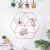 Nordic Wrought Iron Bevel Hexagonal Grid Photo Wall Wall Home Decoration Wall Hanging Metal Crafts