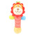 Earthmama Toys for Children and Infants Animal Hand Shake Stick with BB Device Hand Swinging Tambourine Comforter Toys Wholesale