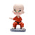 Car Decoration Shaking Head Monk with Glasses Shaolin Kung Fu Monk Martial Arts Boxing Resin Crafts