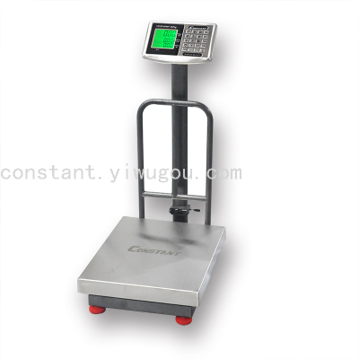 [Constant-4008F] Electronic Platform Scale Stainless Steel Scale Surface Belt Detachable Guardrail Waterproof Scale LCD Large Screen