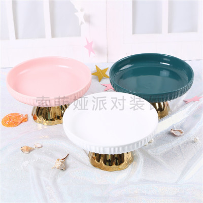 European-Style Goblet Cake Display Stand Pastry Tray Window Display Rack Dessert Decoration Shooting Props