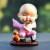 Car Decoration Cute Shaking Head Cartoon Doll Fu Lu Ping An Car Doll Gourd Little Monk