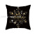 Christmas Pillow Cover 2021 Black Gold Series Amazon Peach Peel Printing Home Pillow Cross-Border Sofa Cushion