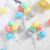 Online Celebrity Children's Day Cake Decoration Korean Ins Style Hand Painted Bear Macaron Colorful Plastic Balloon String Inserts