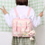 INS Canvas Bag Female Messenger Bag Large Capacity Student Class Portable Book Bag Make-up Class Book Holding Shoulder Bag Summer