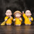 Car Decoration Two Goods Little Monk Zen Two Monk Car Resin Craft Ornament 3 Whole Suit