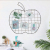 INS Style Apple Shape Wrought Iron Photo Wall Home Room Living Room Bedroom Decoration Storage Wall Mount