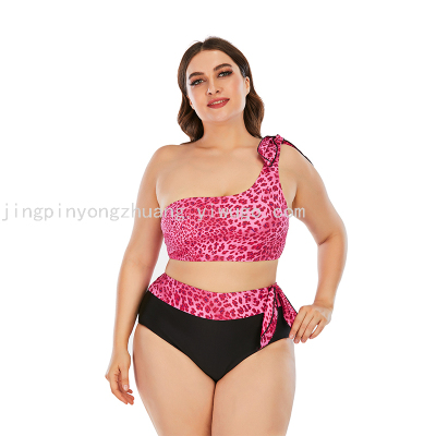 Plus-Sized Swimsuit  European and American Bikini 2021 New Swimsuit Split Large Size Outer Single Swimsuit