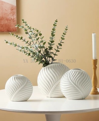 Modern Minimalist Ceramic Vase Coffee Shop Flower Shop Exhibition Flower Device Soft Decoration Home Ornament