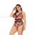 Plus-Sized Swimsuit European and American Bikini 2021 New Swimsuit Siamese plus Size Outer Single Swimsuit