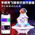 SimulationUFO Astronaut Bluetooth Audio with Seven-Color Atmosphere Night Light Plug-in Card Dual-Joint Spaceman Speaker