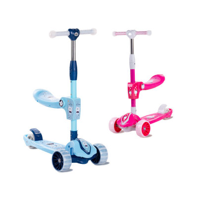 Factory Direct Sales Children's Scooter High Three-in-One Can Sit 2-6-12 Years Old Children Skateboard Walker Car Scooter