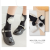 Children's Tube Socks Big Flower Black and White Solid Color Loose Socks Straight without Heel Princess Socks Wholesale