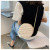This Year's Popular 2021 New Fashion Embroidered Thread Small round Bag Women's Korean-Style Diamond Chain Shoulder Messenger Bag Chanel-Style