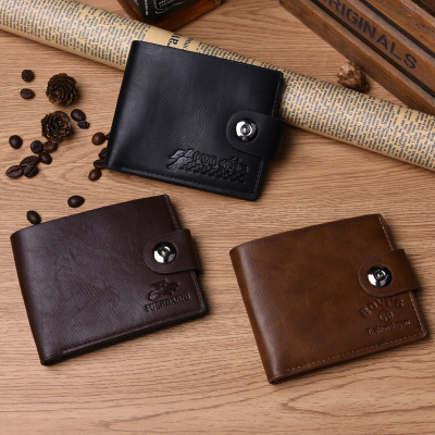 Factory Wholesale Popular Pu Buckle Running Rivers and Lakes Stall Supply Men's Wallet Night Market Hot Sale Fire Wallet Wallet
