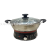 Triangle Electric Steamer Electric Frying Pan Electric Chafing Dish Household Gift Band Double Layer with Steamer