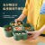 Fruit Plate European-Style Creative Grid Dried Fruit Tray Home Living Room Dessert Candy Box Snack Storage Plastic Tray